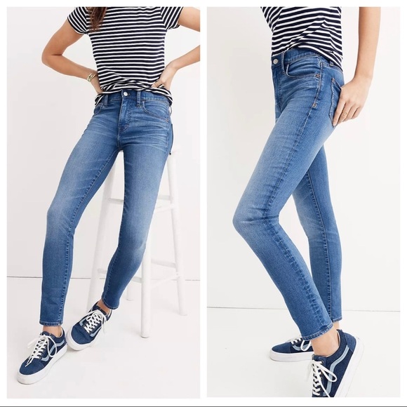 Madewell High Rise Roadtripper Crop Skinny Jeans in Declan Wash - Picture 7 of 13
